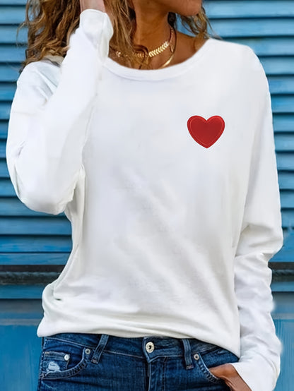 Cozy Heart Long Sleeve Tee