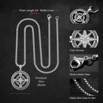 Guiding Light Compass Necklace