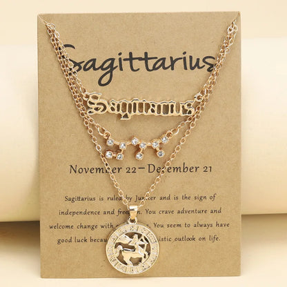 Zodiac Charm Necklace Set