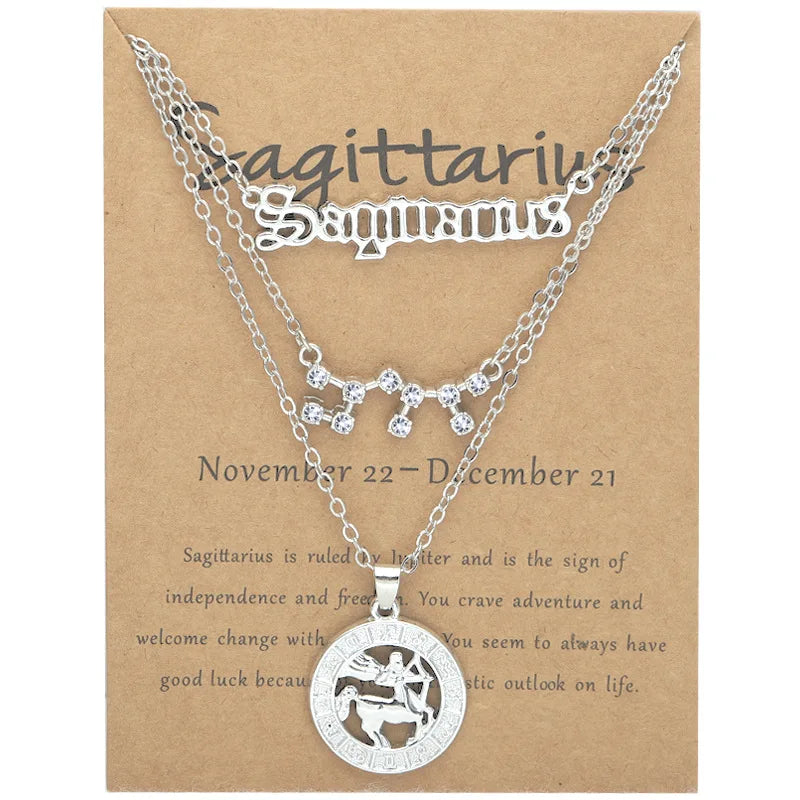 Zodiac Charm Necklace Set