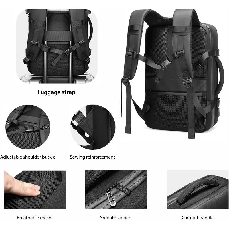 Multifunctional Air Bag Backpack for Men