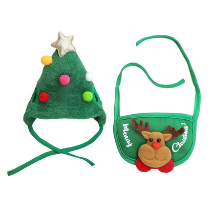 Festive Pet Santa Outfit Set