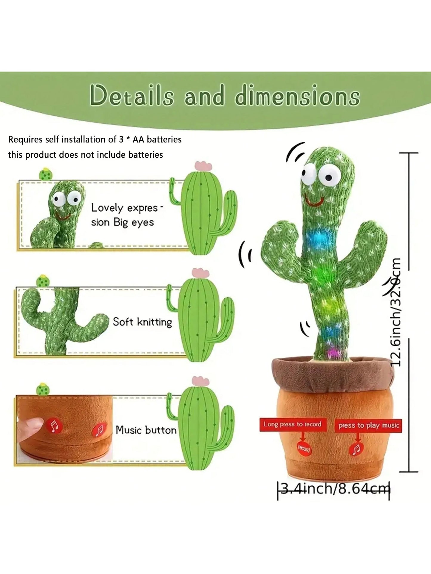 Dancing Cactus Pal for Kids