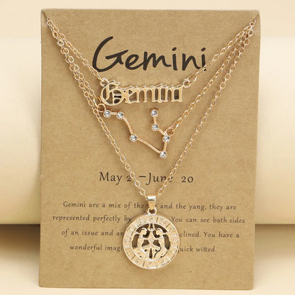 Zodiac Charm Necklace Set