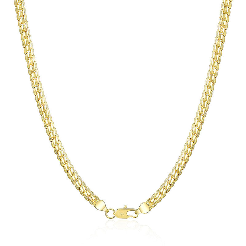 Radiant GoldSilver Chain Necklace