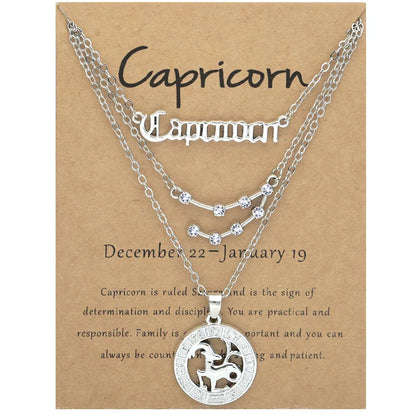 Zodiac Charm Necklace Set