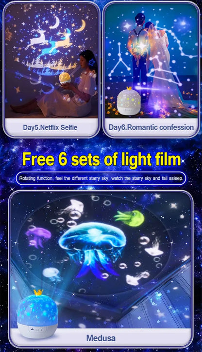 Galactic Starry Night Projector Lamp