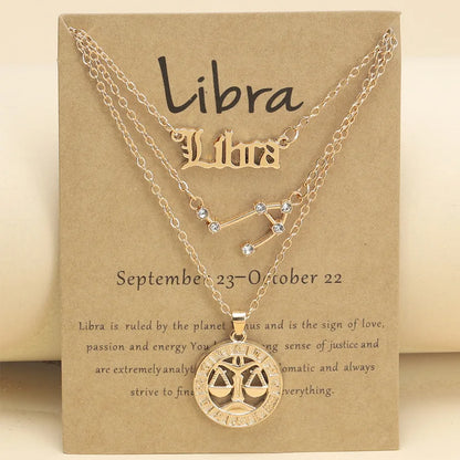 Zodiac Charm Necklace Set