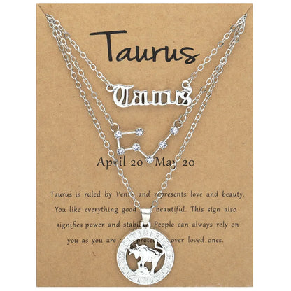 Zodiac Charm Necklace Set