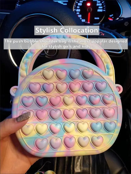 Silicone Unicorn Push Pop Bubble Purse