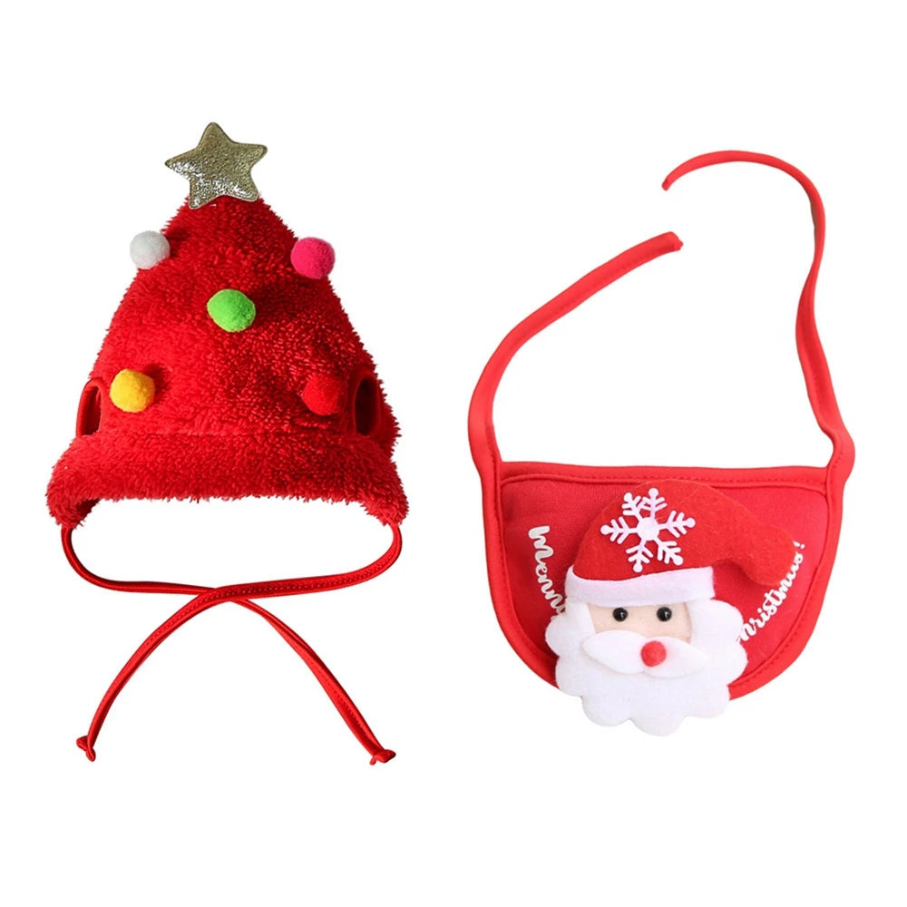 Festive Pet Santa Outfit Set