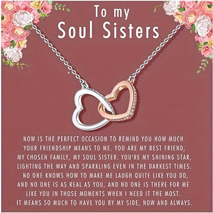 Heartfelt Sisters Necklace Gift