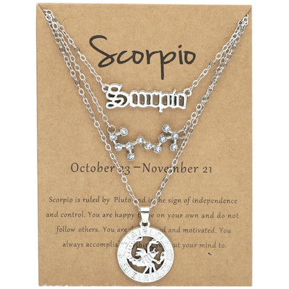 Zodiac Charm Necklace Set