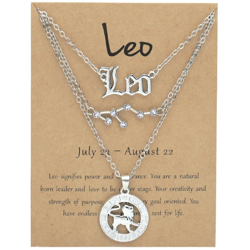 Zodiac Charm Necklace Set