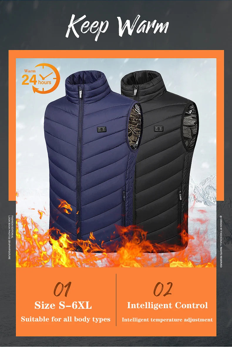 Unisex USB Inner Heated Jacket