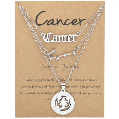 Zodiac Charm Necklace Set