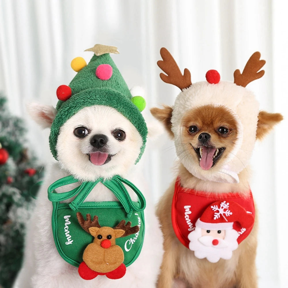 Festive Pet Santa Outfit Set