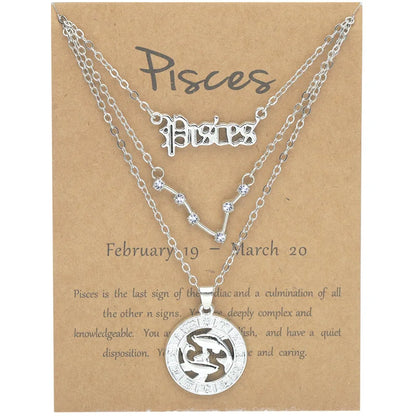 Zodiac Charm Necklace Set