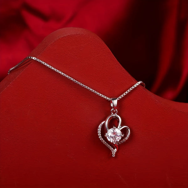 Sparkling Heart Necklace Gift