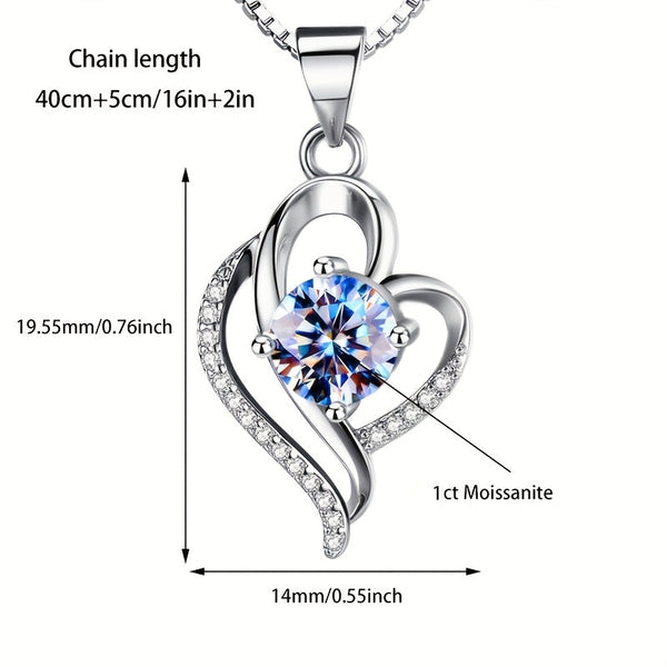 Sparkling Heart Necklace Gift